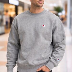 Champion Vintage Reverse Weave Red C Logo 90’sCrewneck Pullover M USA Sweatshirt